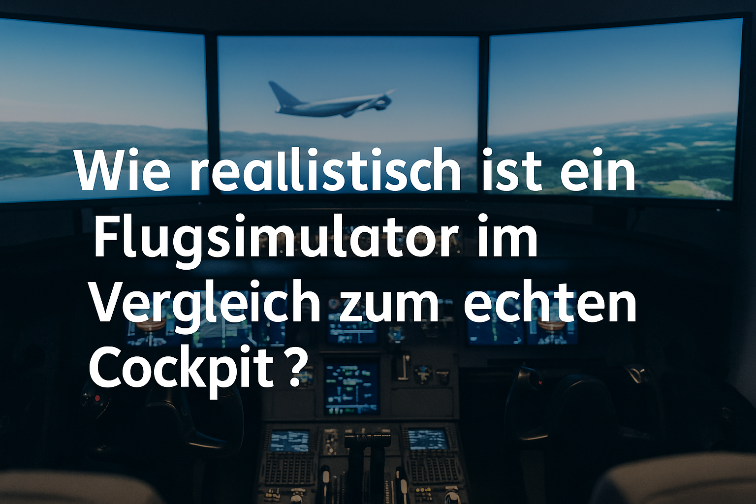 Wie realistisch ist ein Flugsimulator