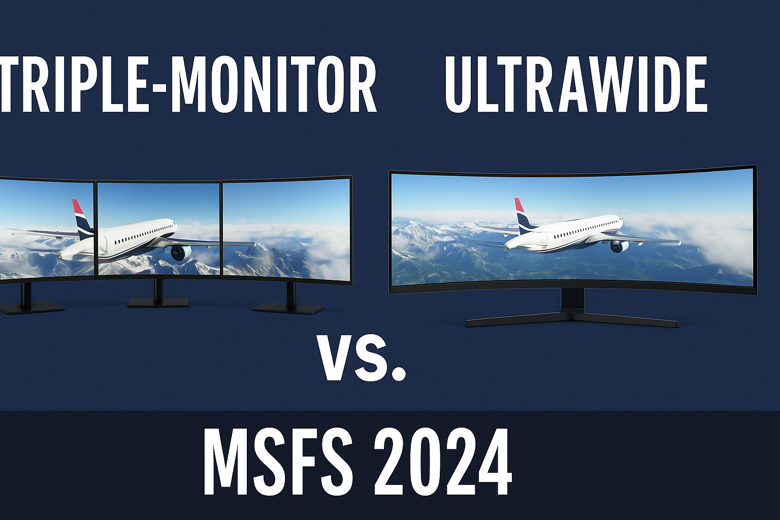 triple monitor flugsimulator